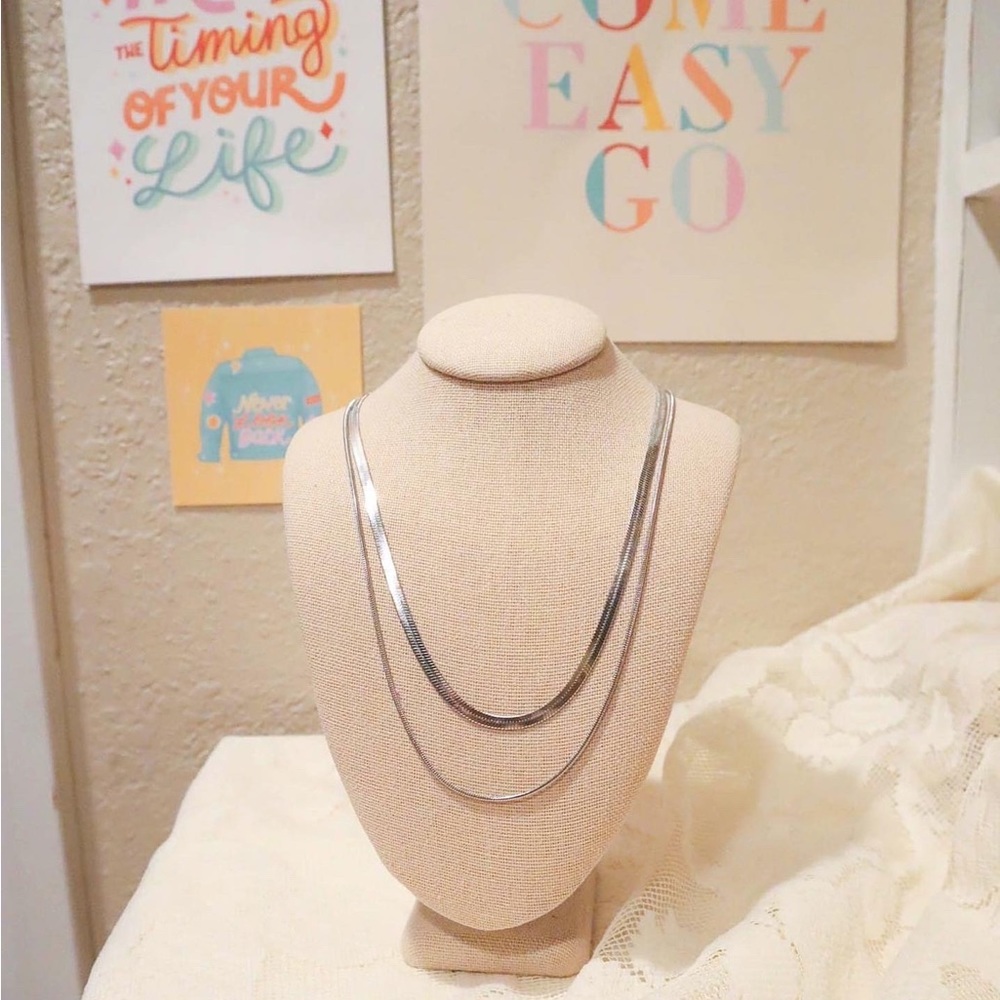 2-layer snake chain (Silver)